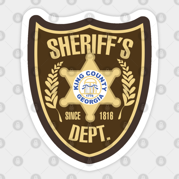 King County Sheriffs Department The Walking Dead Sticker TeePublic
